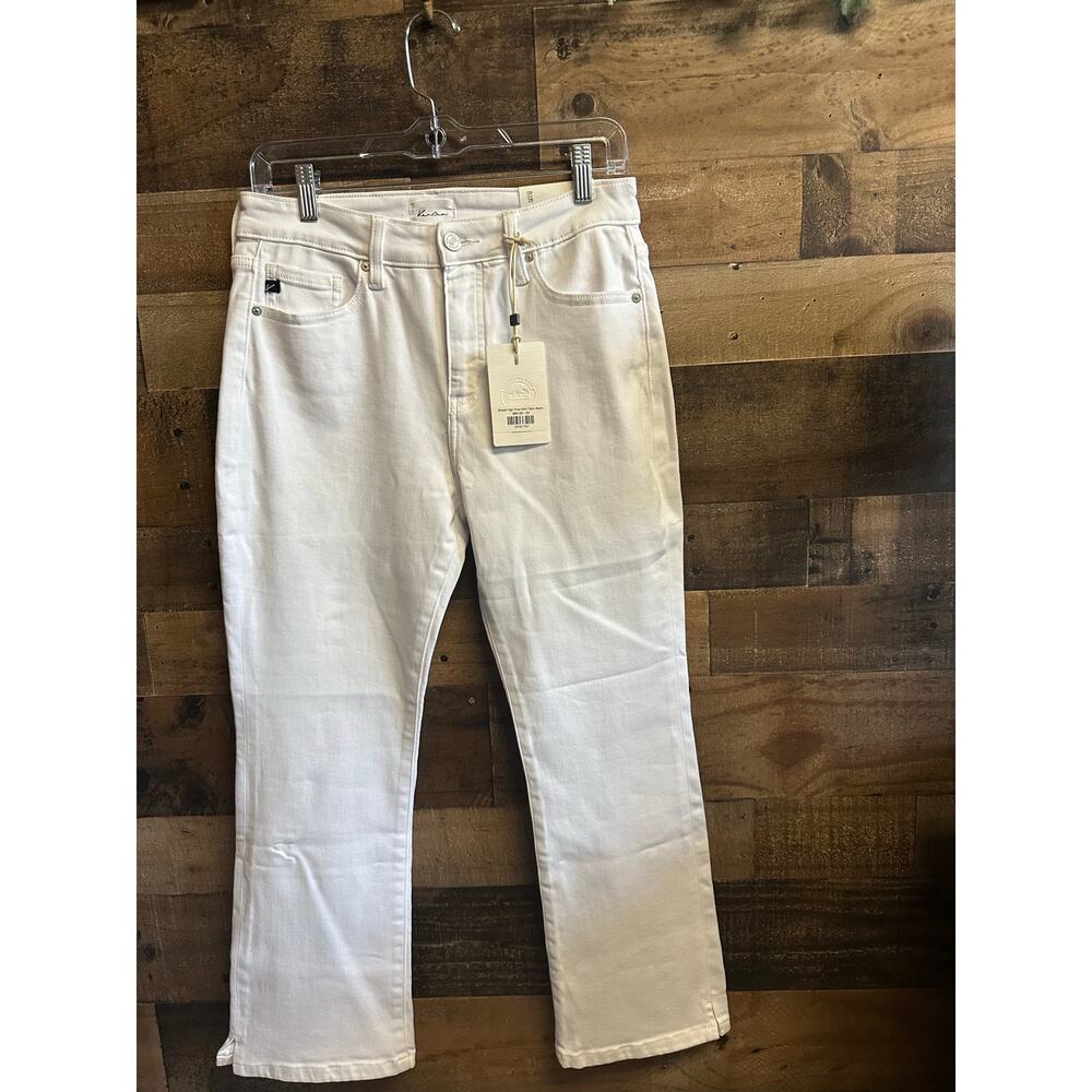 NWT KanCan Bristol High Rise Kick Flare Jeans White Size 9/28 $84 msrp